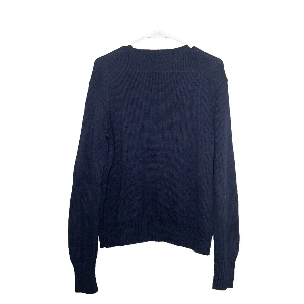 Ralph Lauren Polo Sport Sweater‎ Pullover Men's Large Blue Logo Golf Activewear